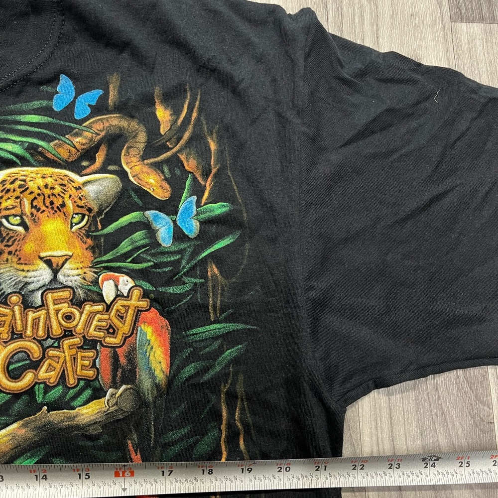 RAINFOREST Black T-Shirt with Colorful Animal Print - Picture 4 of 6